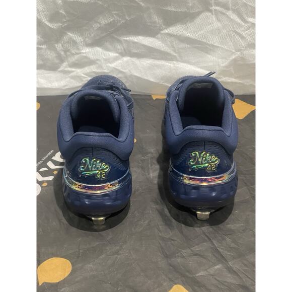 New Men’s 11 Nike Alpha Huarache Elite 4 Low Jackie Robinson HF5393-400. main image 8
